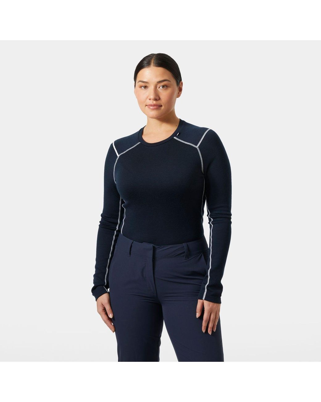 Helly Hansen Blue Lifa Merino Midweight Crew Clothing 1, Wool