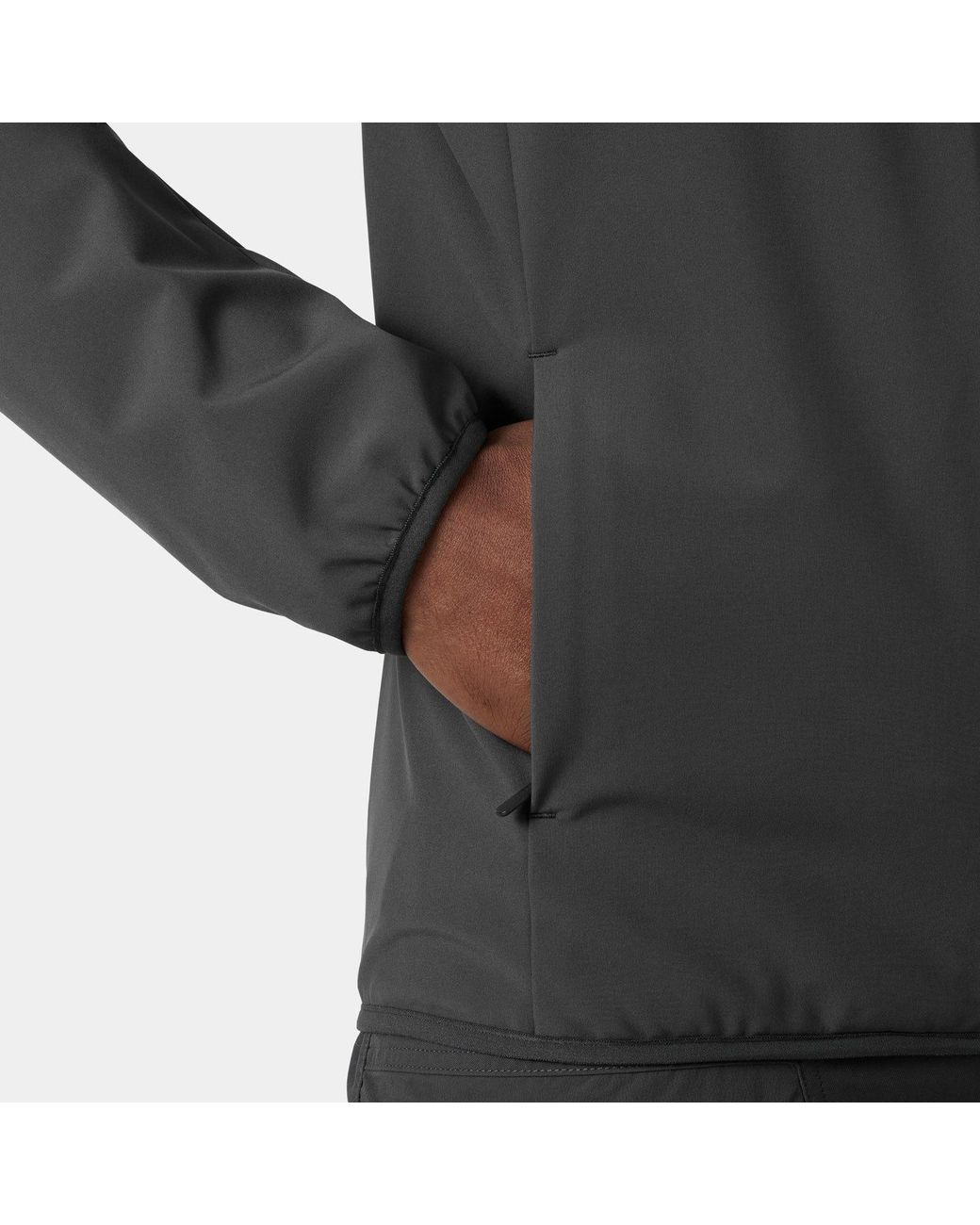 Helly Hansen Black Crew Softshell Jacket 2.0 for men