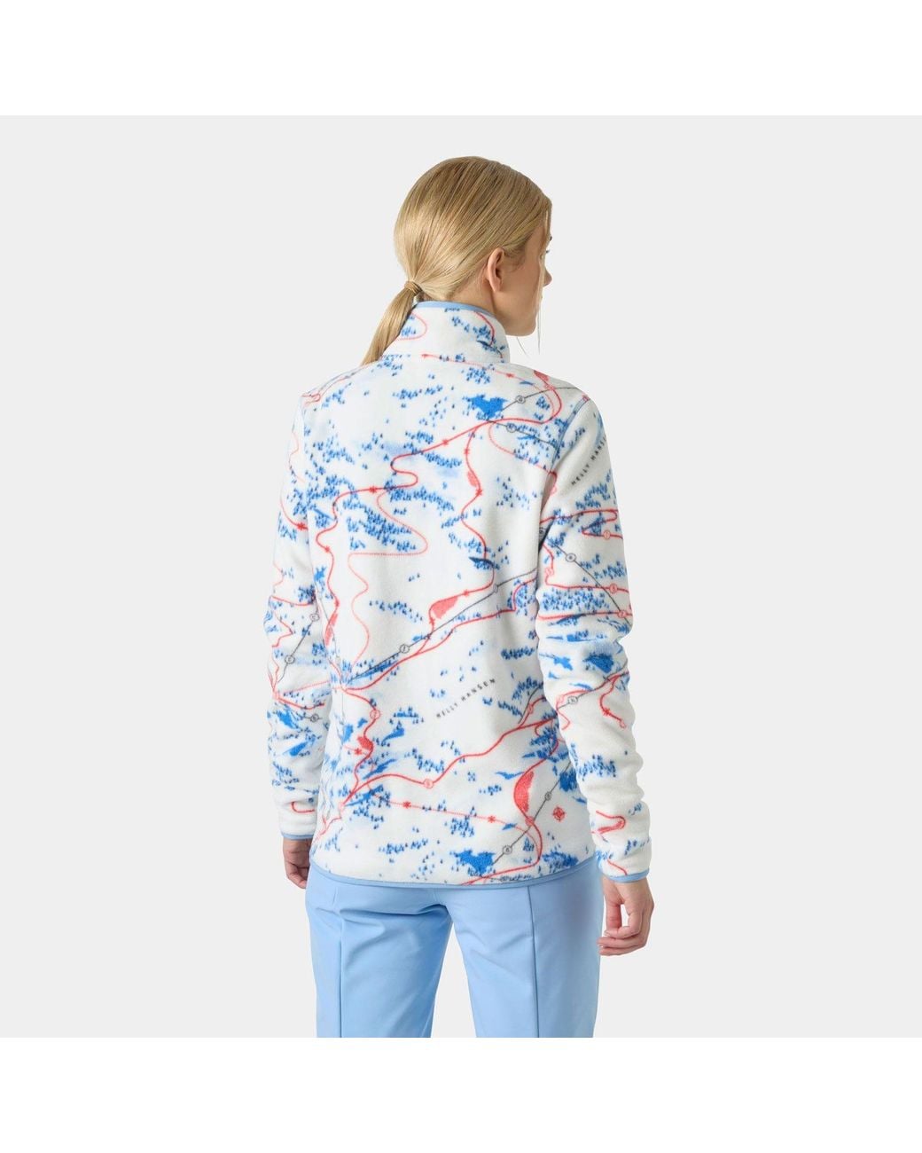Helly Hansen Blue Maridalen Printed Fleece