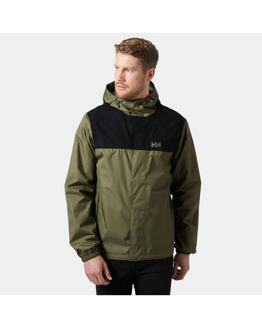 Helly Hansen Green Vancouver Rain Jacket for men