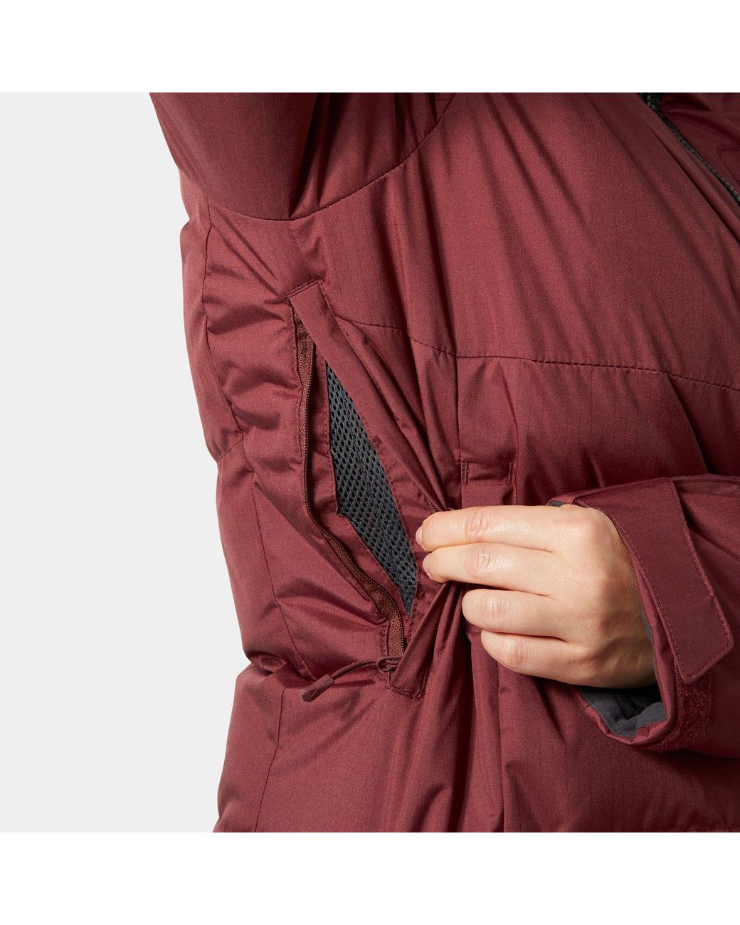 Helly Hansen Red Kvitfjell Race Puffy Ski Jacket