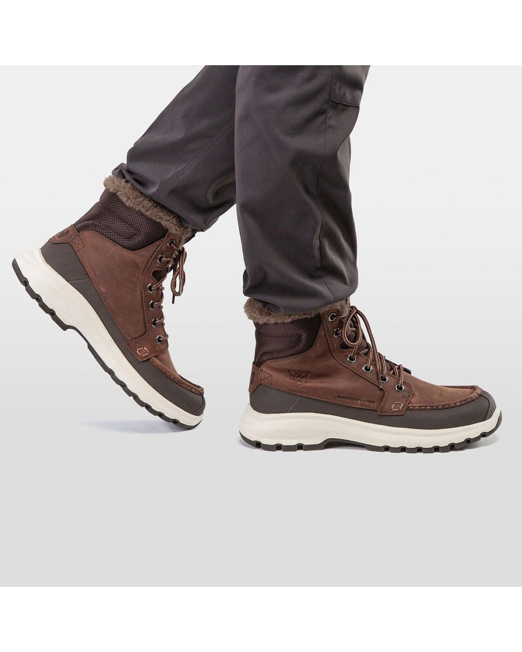 Helly Hansen Brown Garibaldi V3 Waterproof Leather Boots for men