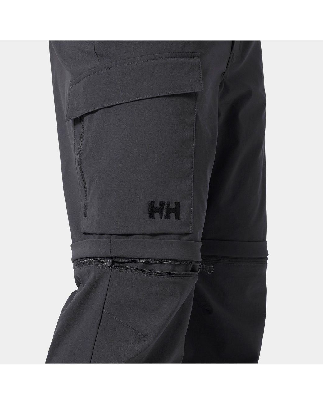 Helly Hansen Black Elv Light Zip-Off Tur Trousers for men