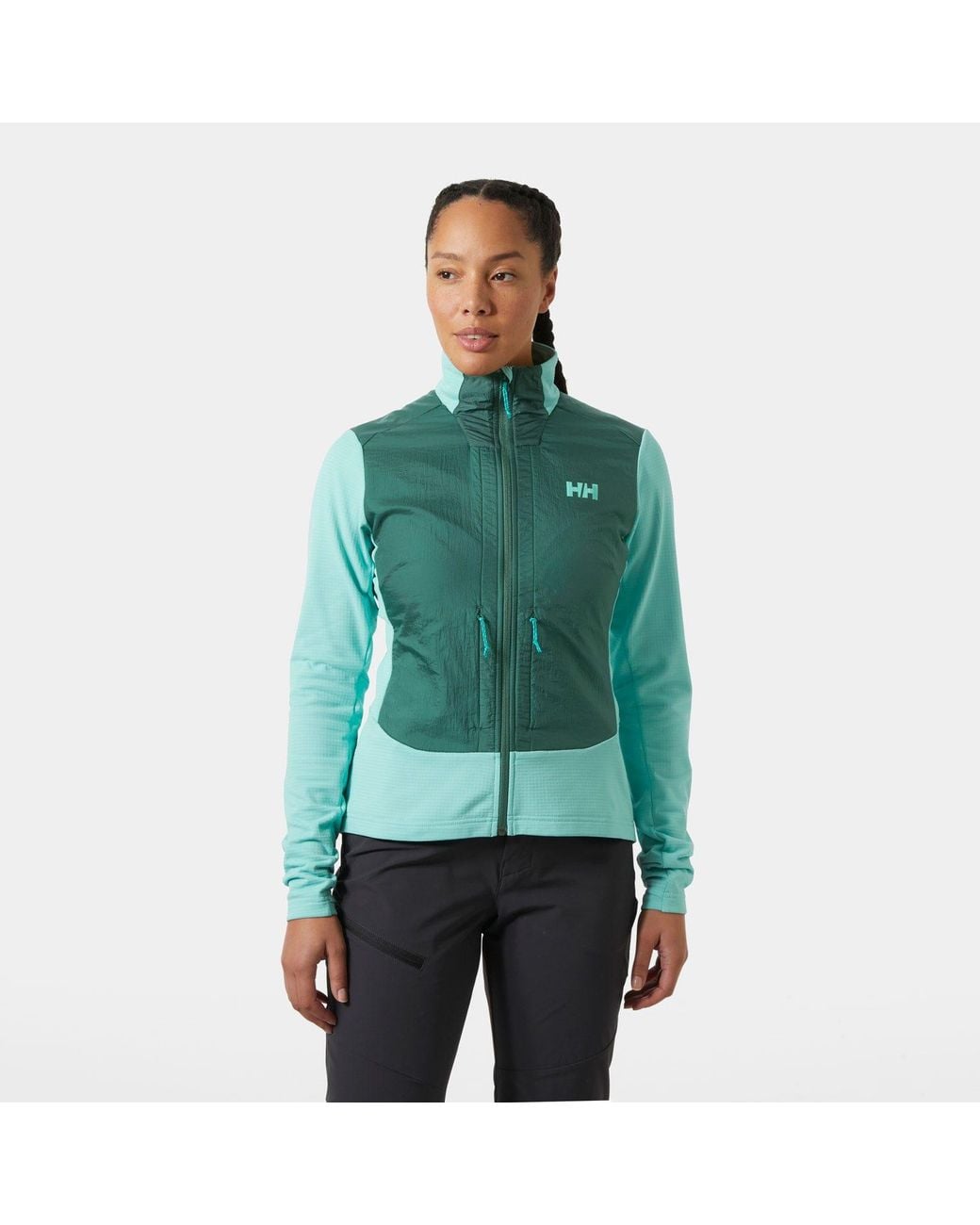 Helly Hansen Green Versalite Hybrid Fleece Jacket