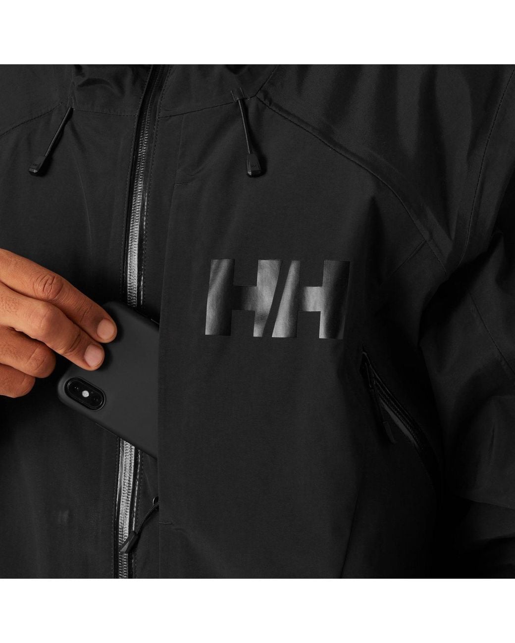 Helly Hansen Black Sogn Tinden Shell Ski Jacket for men