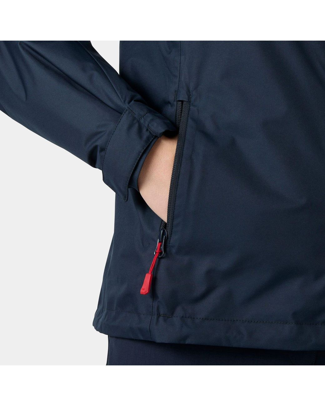 Crew Hooded Pile Jacket Mujer Helly Hansen de color Blue