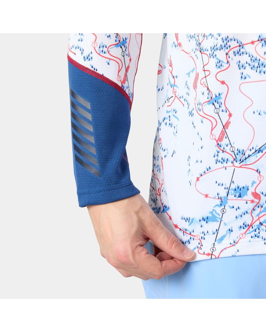 Helly Hansen Blue Lifa Active Crew Base Layer for men
