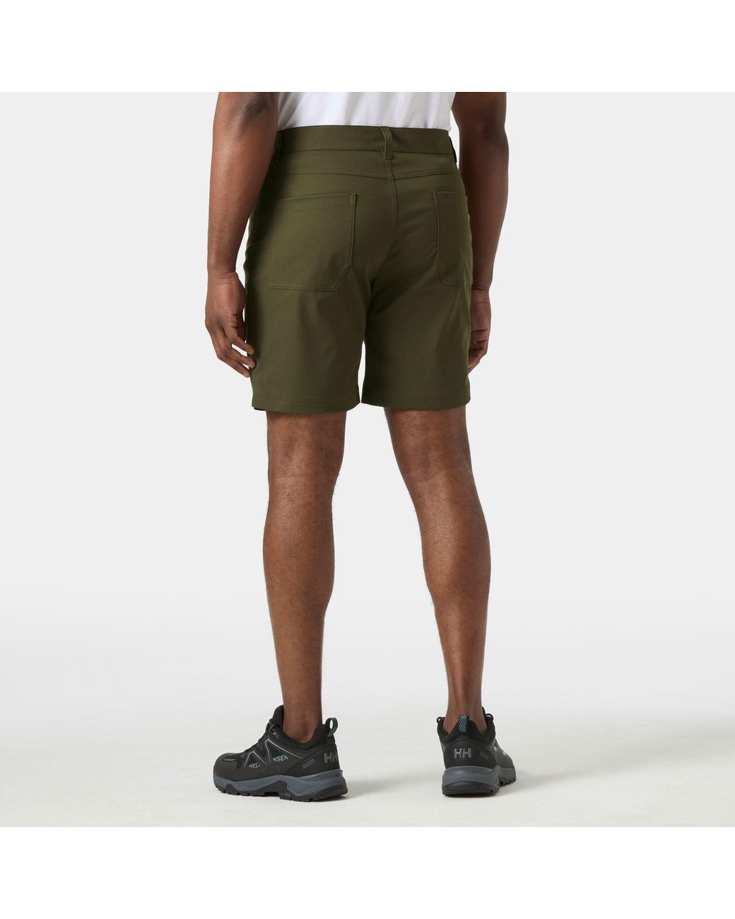 Helly Hansen Green Holmen 5 Pocket Shorts for men