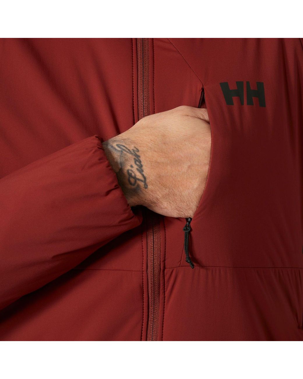 Helly Hansen Red Odin Stretch Hood Insulator 2.0 for men