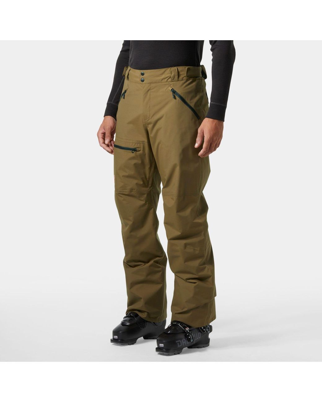 Helly Hansen Green Sogn Insulated Cargo Ski Pants for men