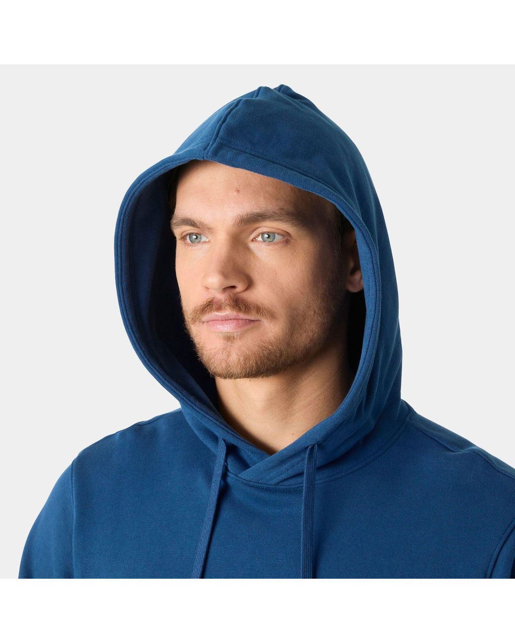 Helly Hansen Blue Logo Hoodie for men