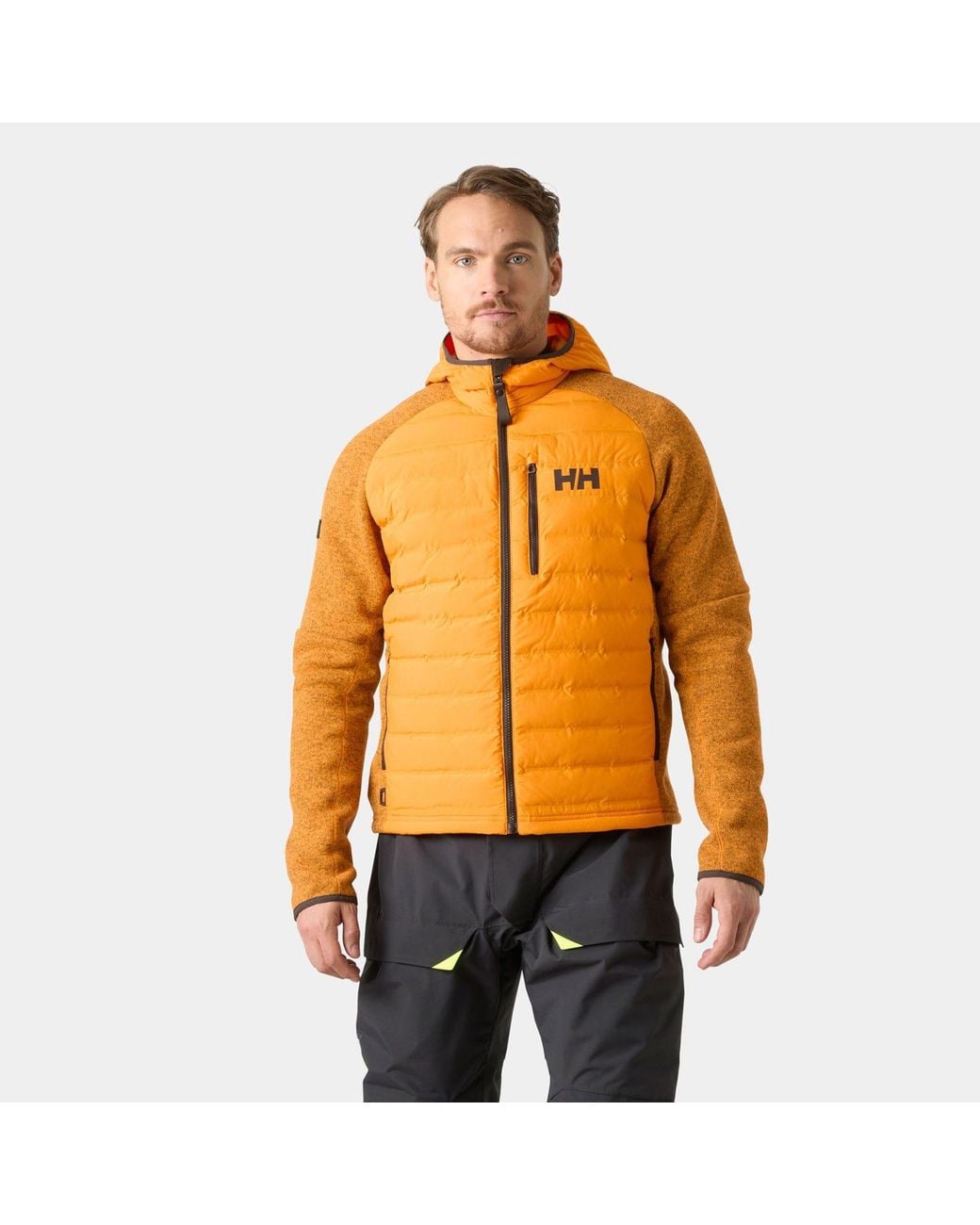 Helly Hansen Orange Skagen Hybrid Knit Insulator for men