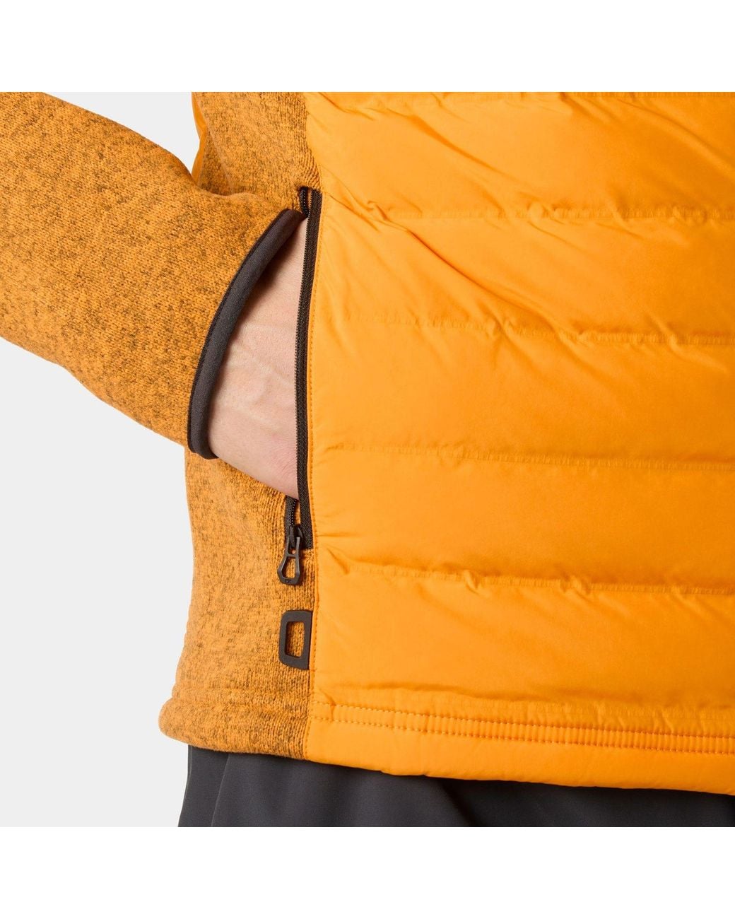 Helly Hansen Orange Skagen Hybrid Knit Insulator for men