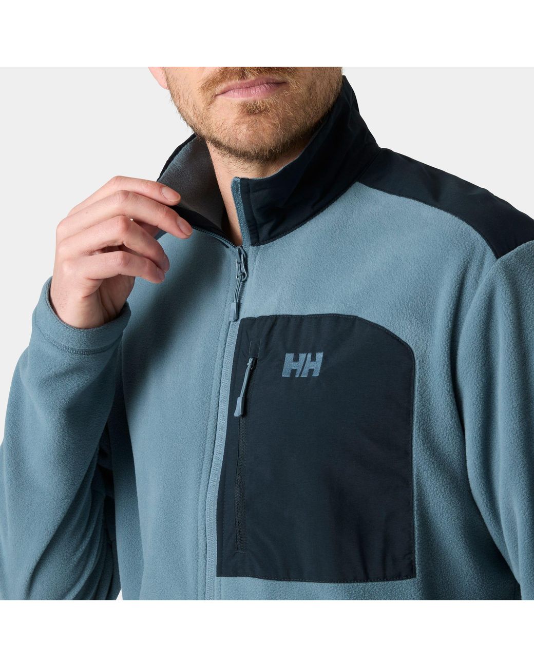 Helly Hansen Blue Daybreaker Block Microfleece Jacket for men