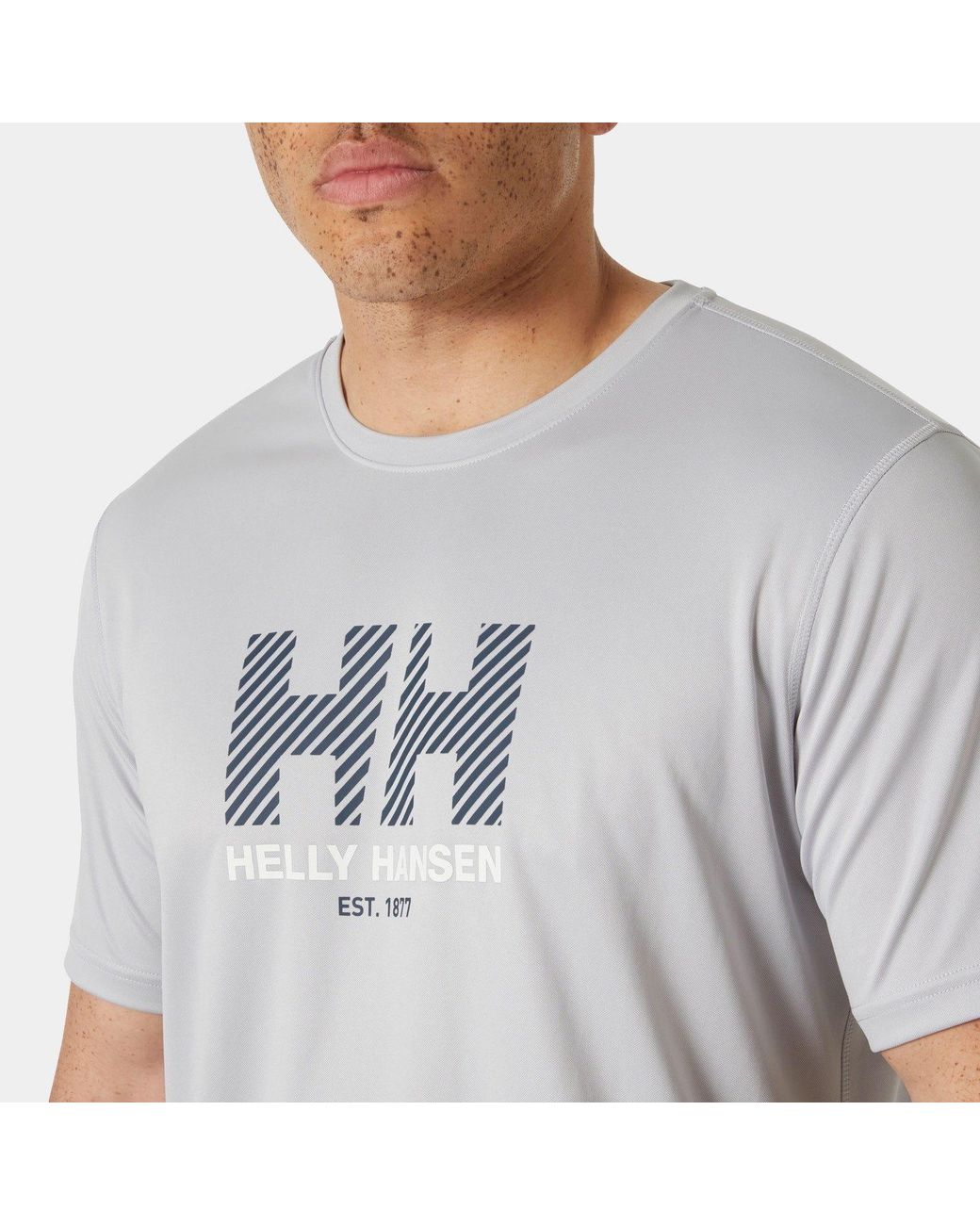 Helly Hansen Gray Tech Graphic T-Shirt 2.0 for men