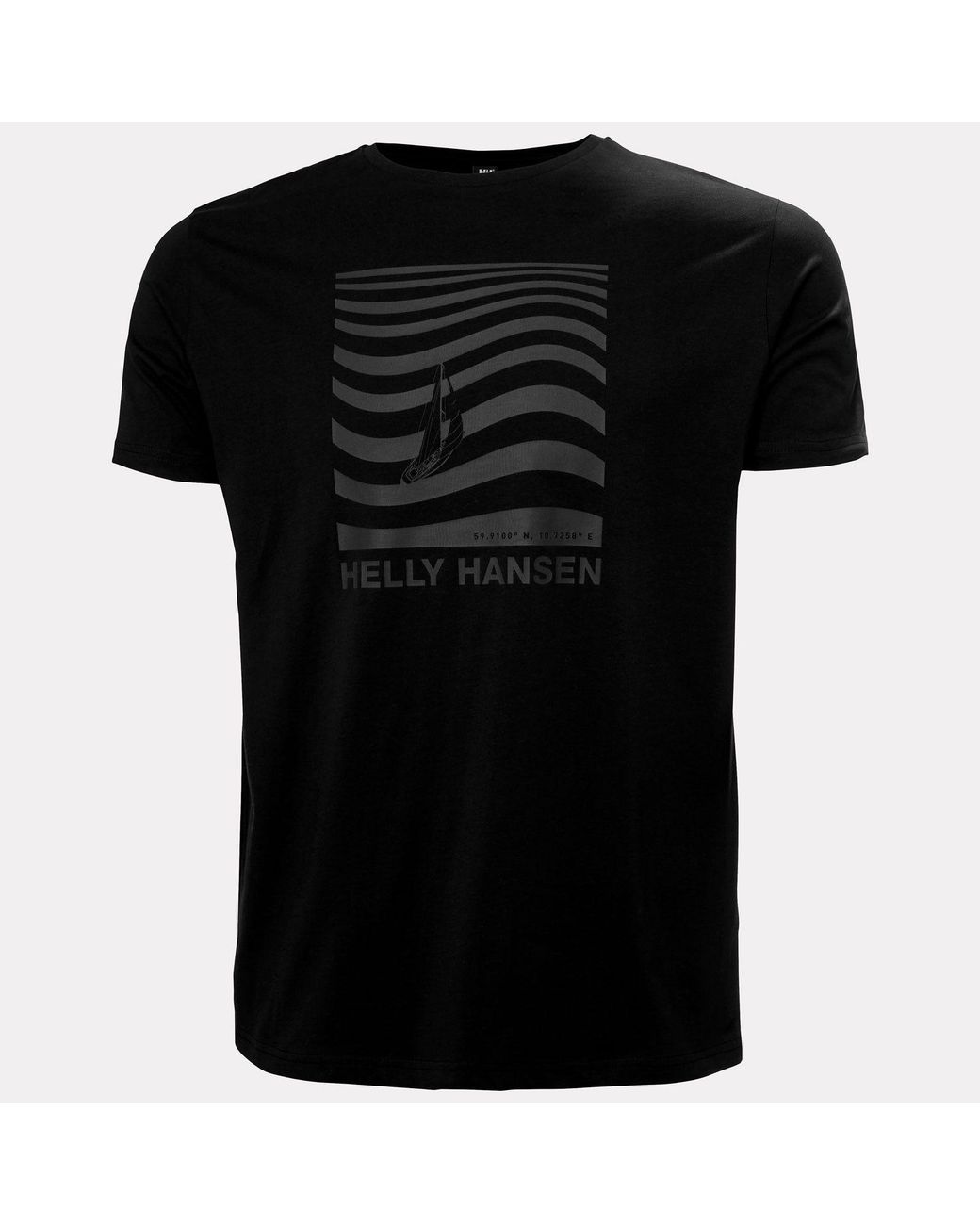 Helly Hansen Black Shoreline T-Shirt 3.0 for men