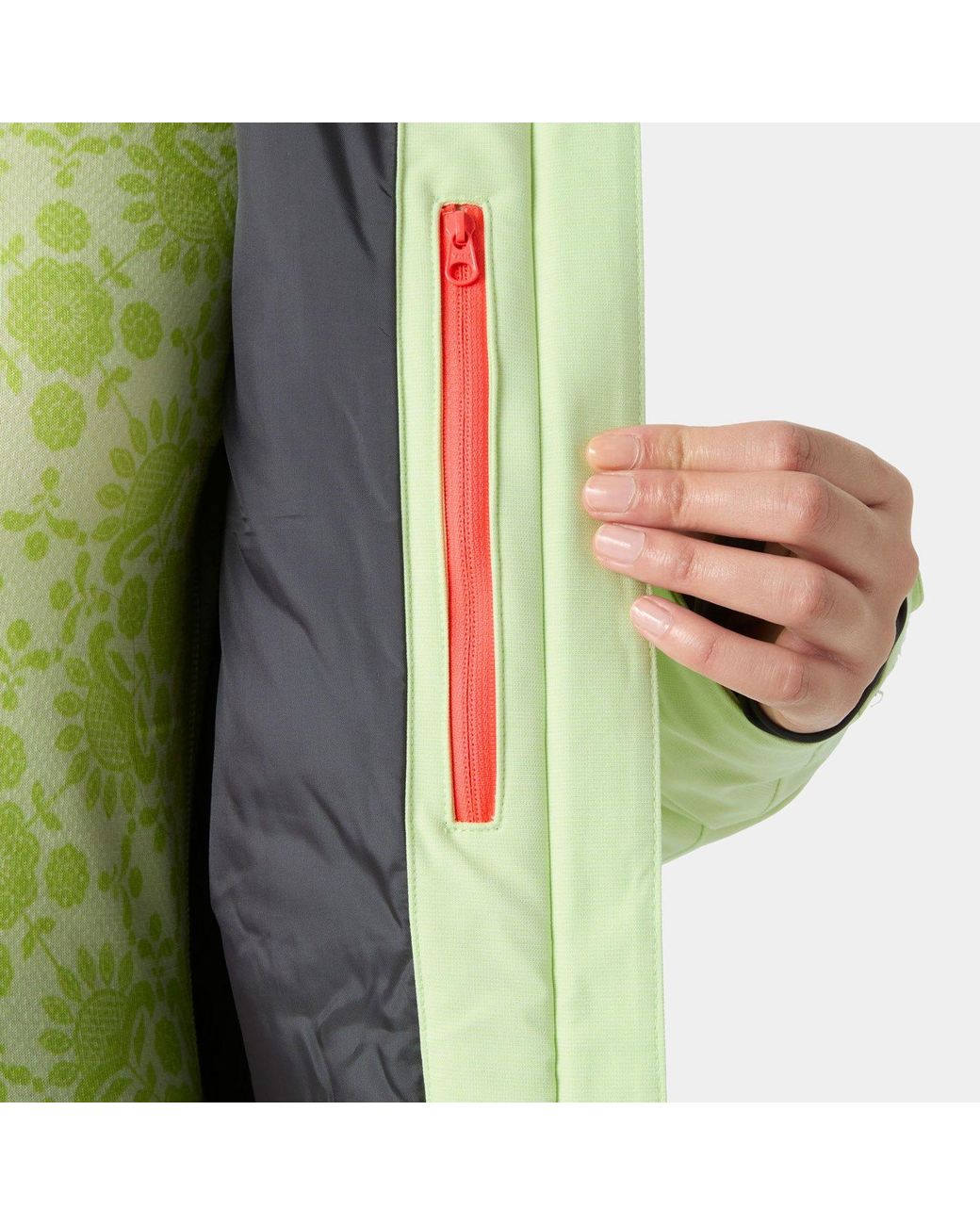 Helly Hansen Green Powderqueen 3.0 Durable Ski Jacket