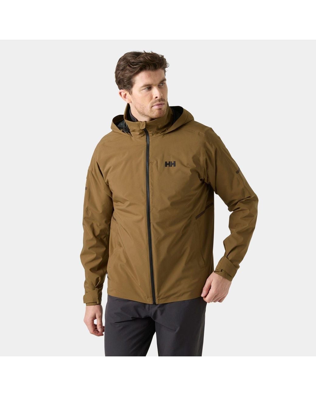 Helly Hansen Brown Hp Racing Lifaloft Hooded Jacket for men