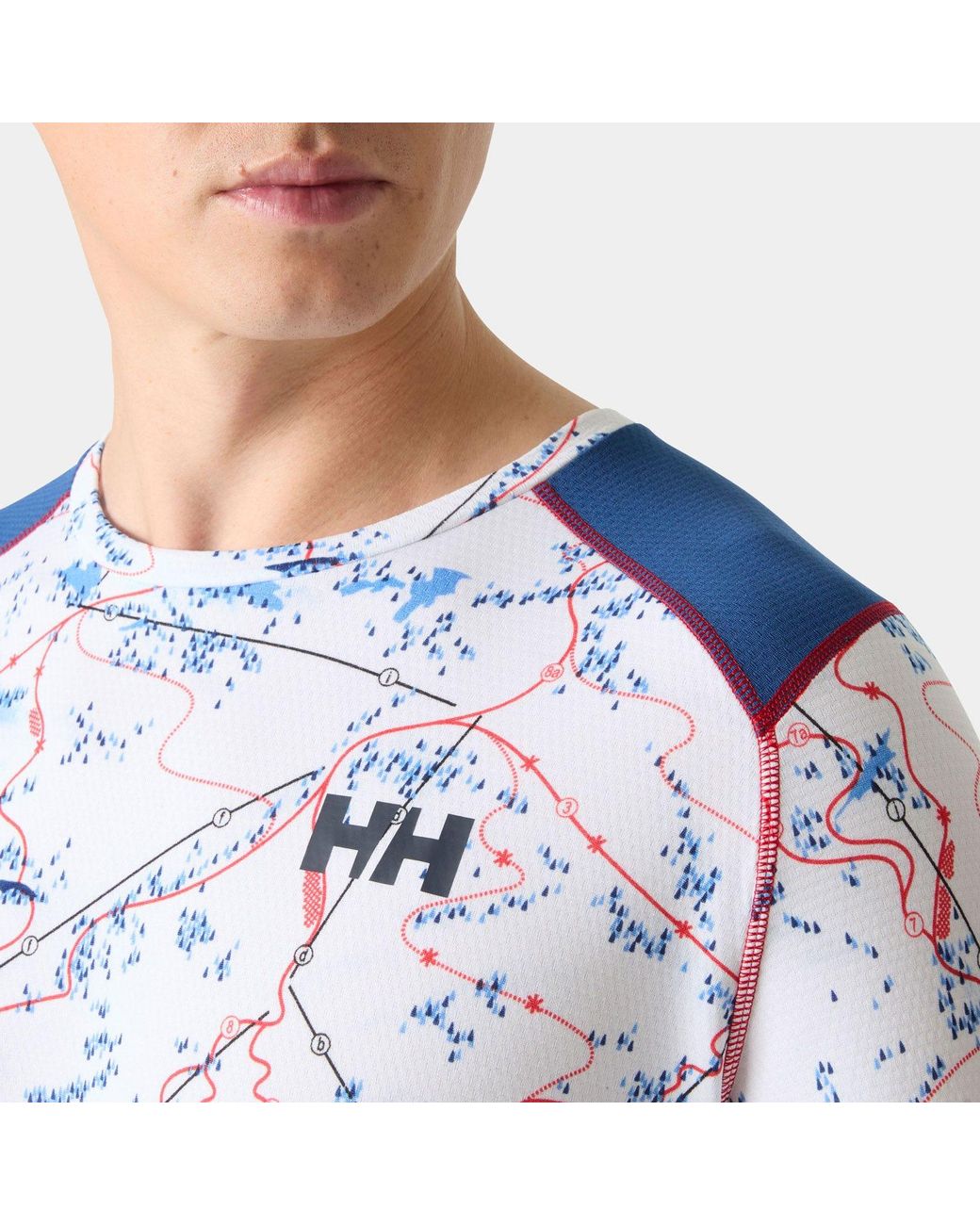 Helly Hansen Blue Lifa Active Crew Base Layer for men