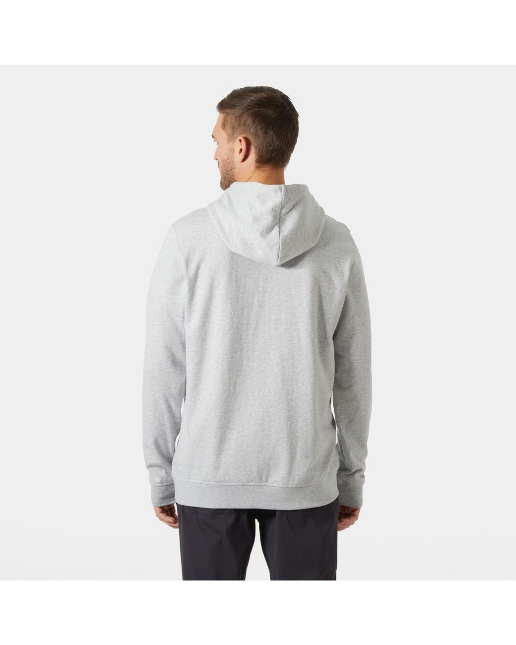 Helly Hansen Gray Nord Graphic Pull Over Hoodie for men