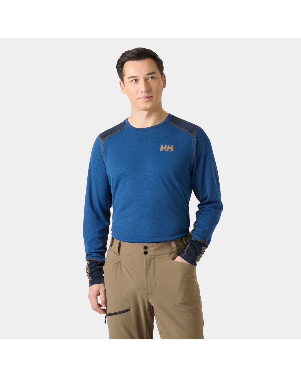 Helly Hansen Blue Lifa Active Crew Base Layer for men