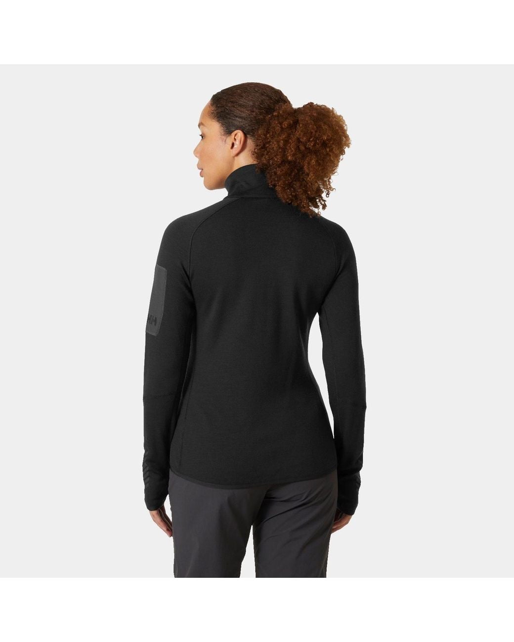 Helly Hansen Black Lifa® Merino Wool Midlayer Half Zip