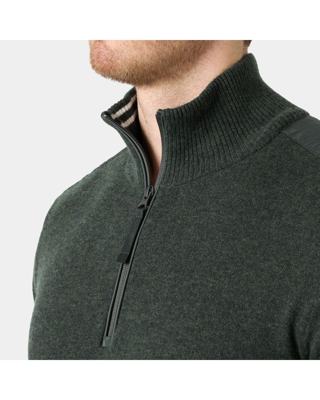 Helly Hansen Green Afton Knitted Half-Zip for men