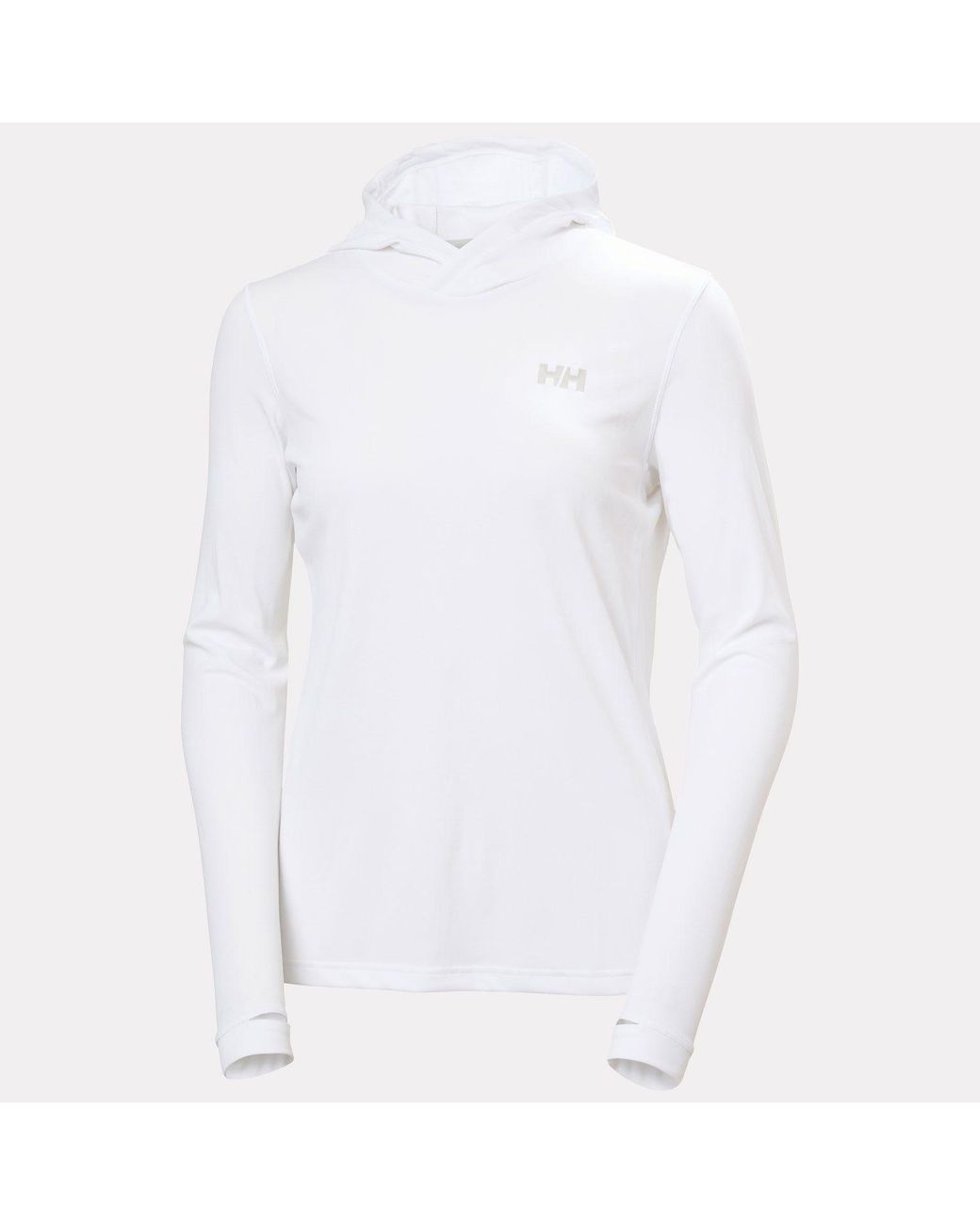Helly Hansen White Lifa Active Solen Hoodie