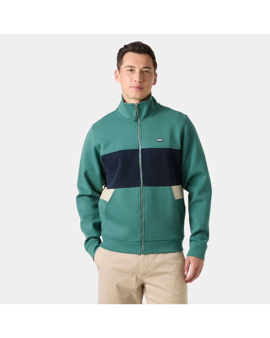 Helly Hansen Green Koster Sweat Jacket for men