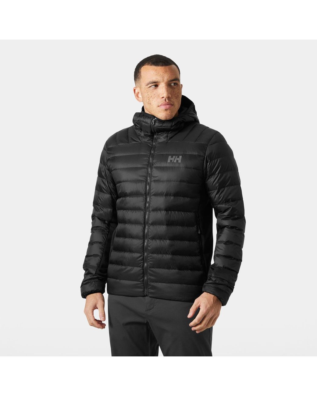 Helly Hansen Black Verglas Down Hybrid Hood 2.0 for men