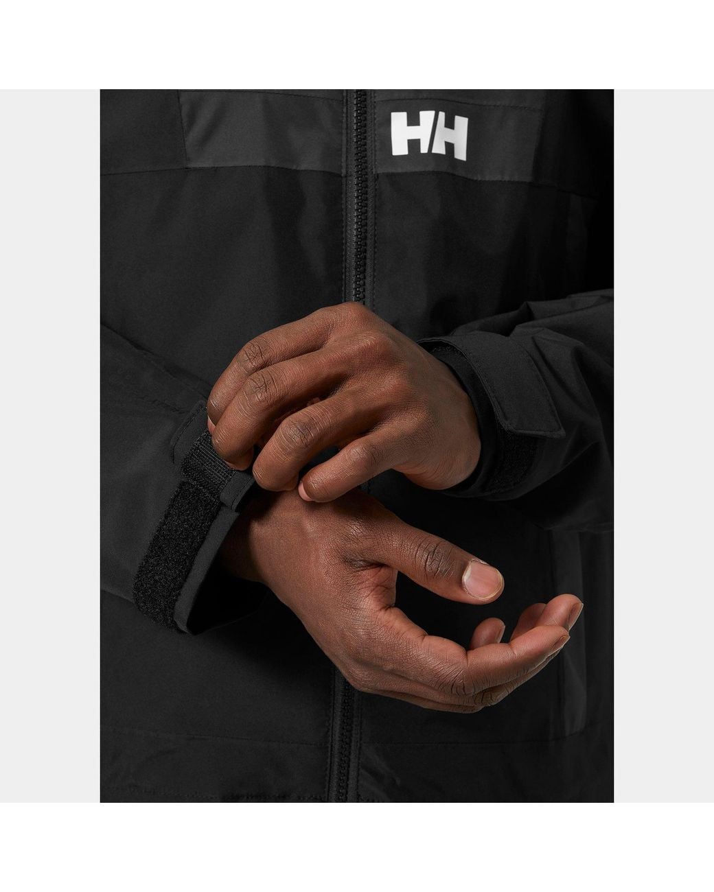 Helly Hansen Black Rig Rain Jacket for men