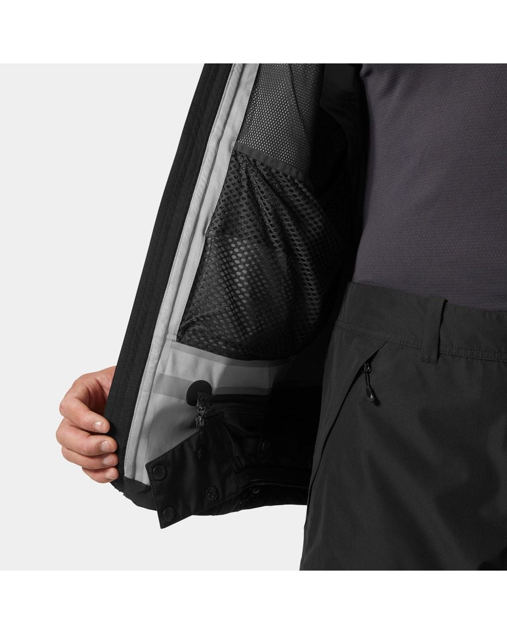 Helly Hansen Black Sogn Shell 2.0 Shell Jacket for men