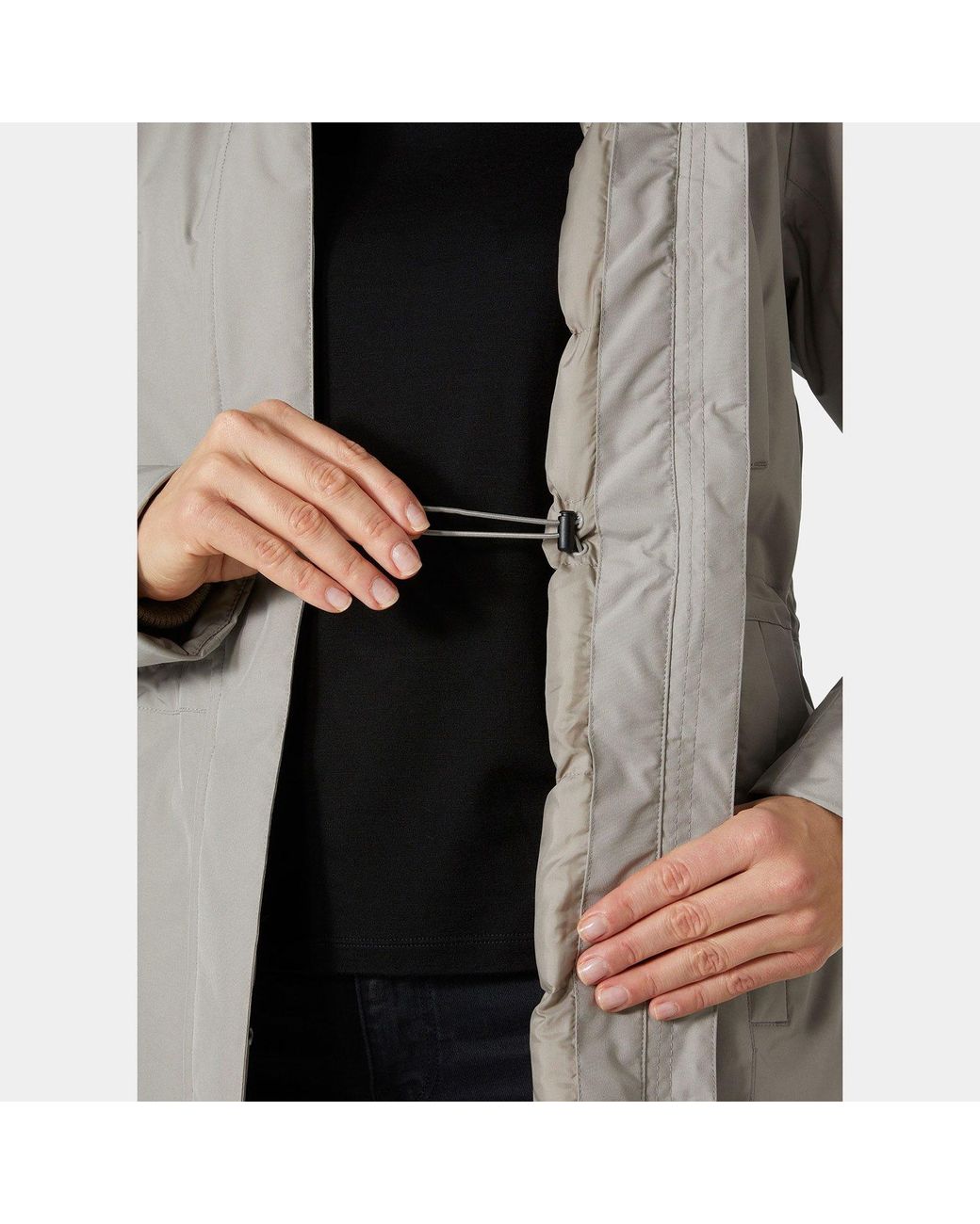 Helly Hansen Gray Senja Parka (Terrazzo) Clothing