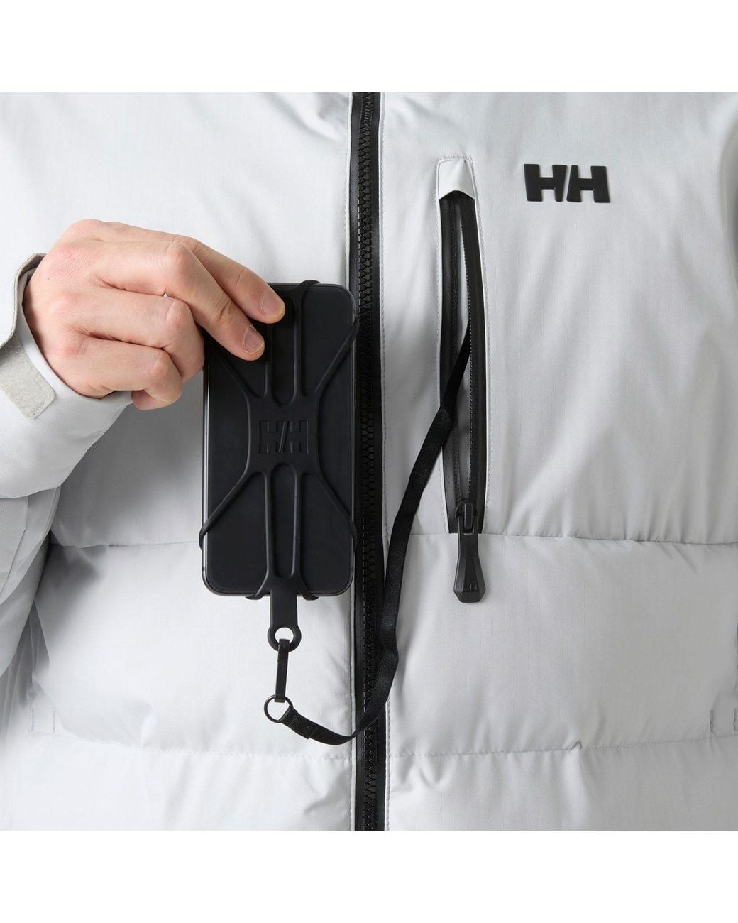 Helly Hansen Gray Kvitfjell Race Puffy Ski Jacket for men