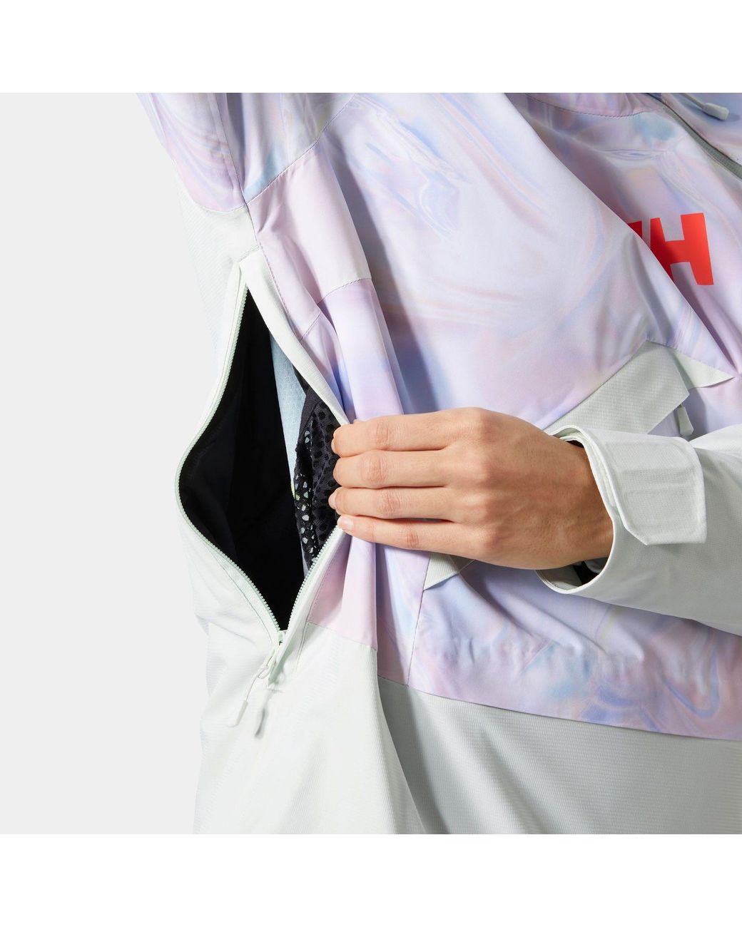 Helly Hansen Multicolor Powchaser Asymmetric Ski Jacket