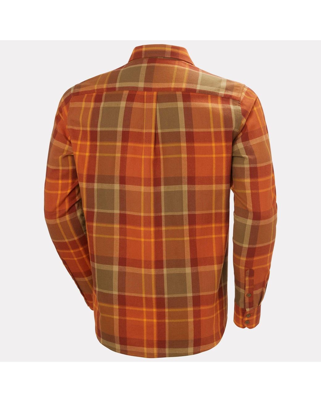 Helly Hansen Orange Lokka Organic Flannel Shirt for men