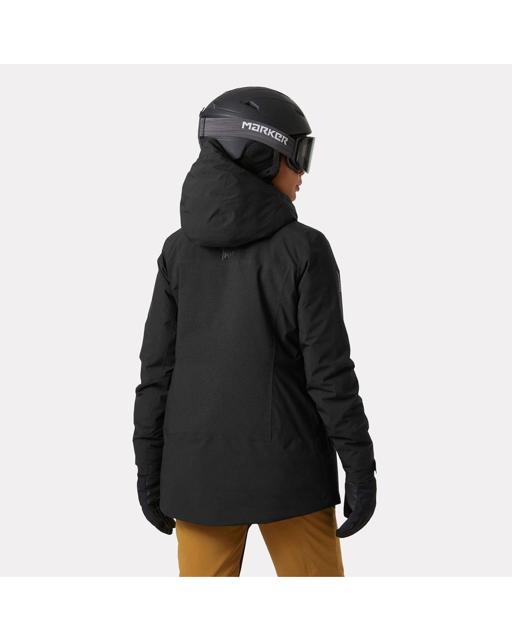Helly Hansen Black Snowplay Long Insulated Ski Jacket