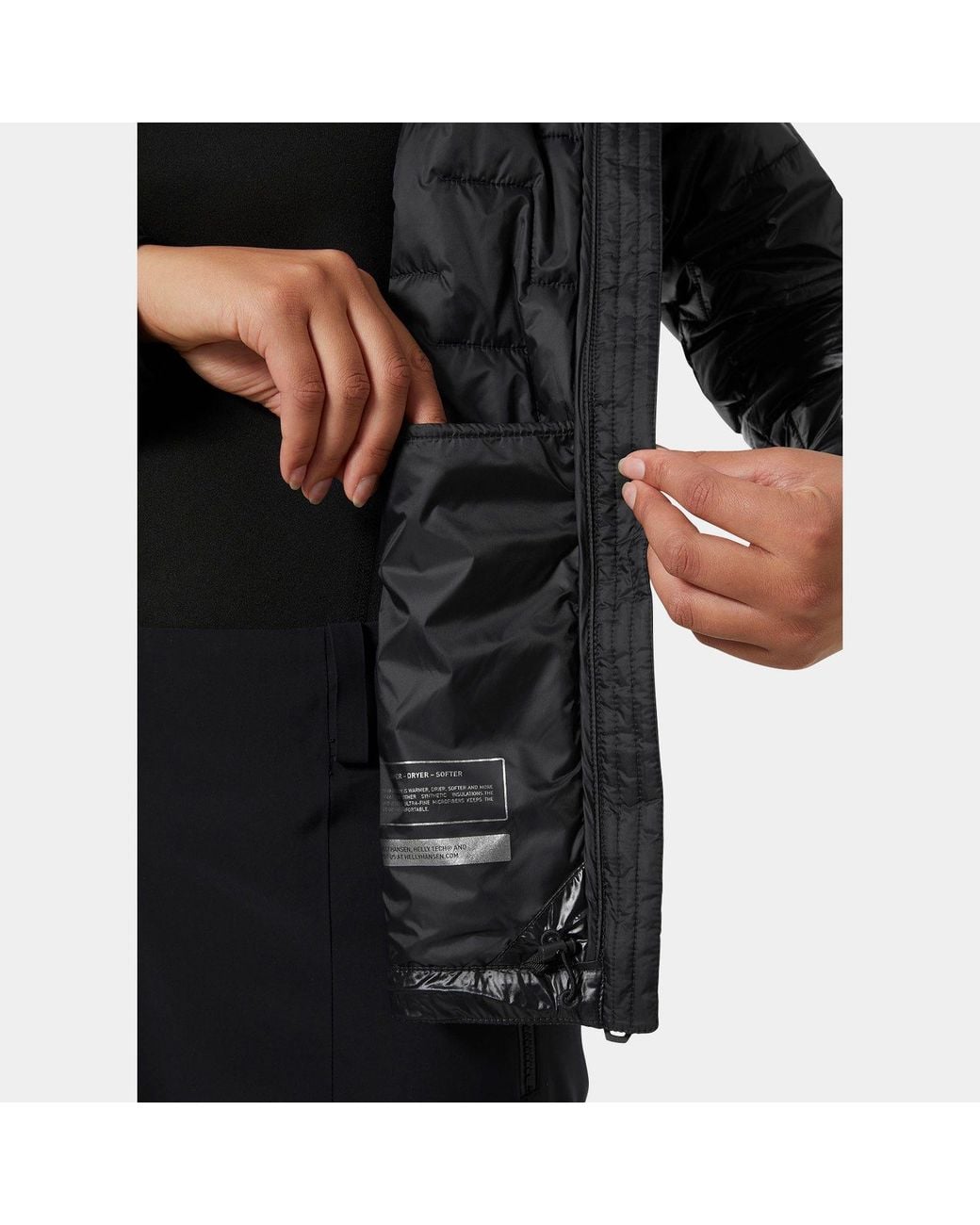 Helly Hansen Black W Lifaloft Insulator Jacket