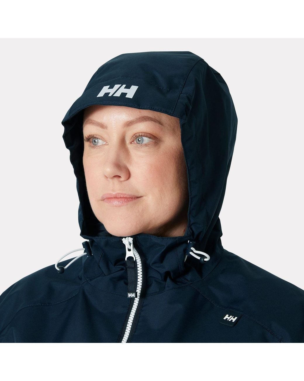 Helly Hansen Long Belfast 3/4 Length Rain Jacket Blue