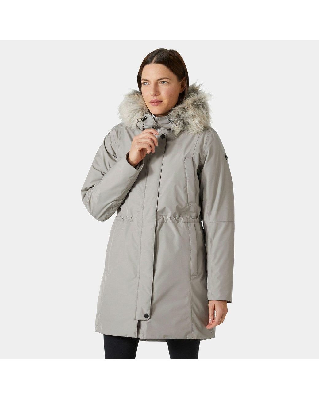 Helly Hansen Gray Senja Parka (Terrazzo) Clothing