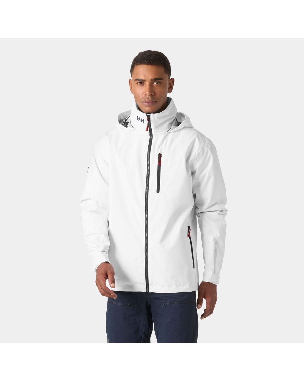 Helly Hansen Gray Crew Hooded Midlayer Jacket 2.0 for men