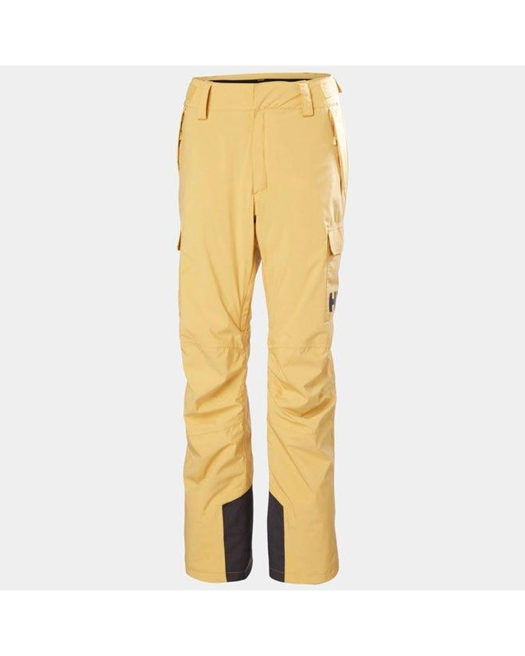 Helly Hansen Yellow Switch Cargo Insulated Ski Pants Beige