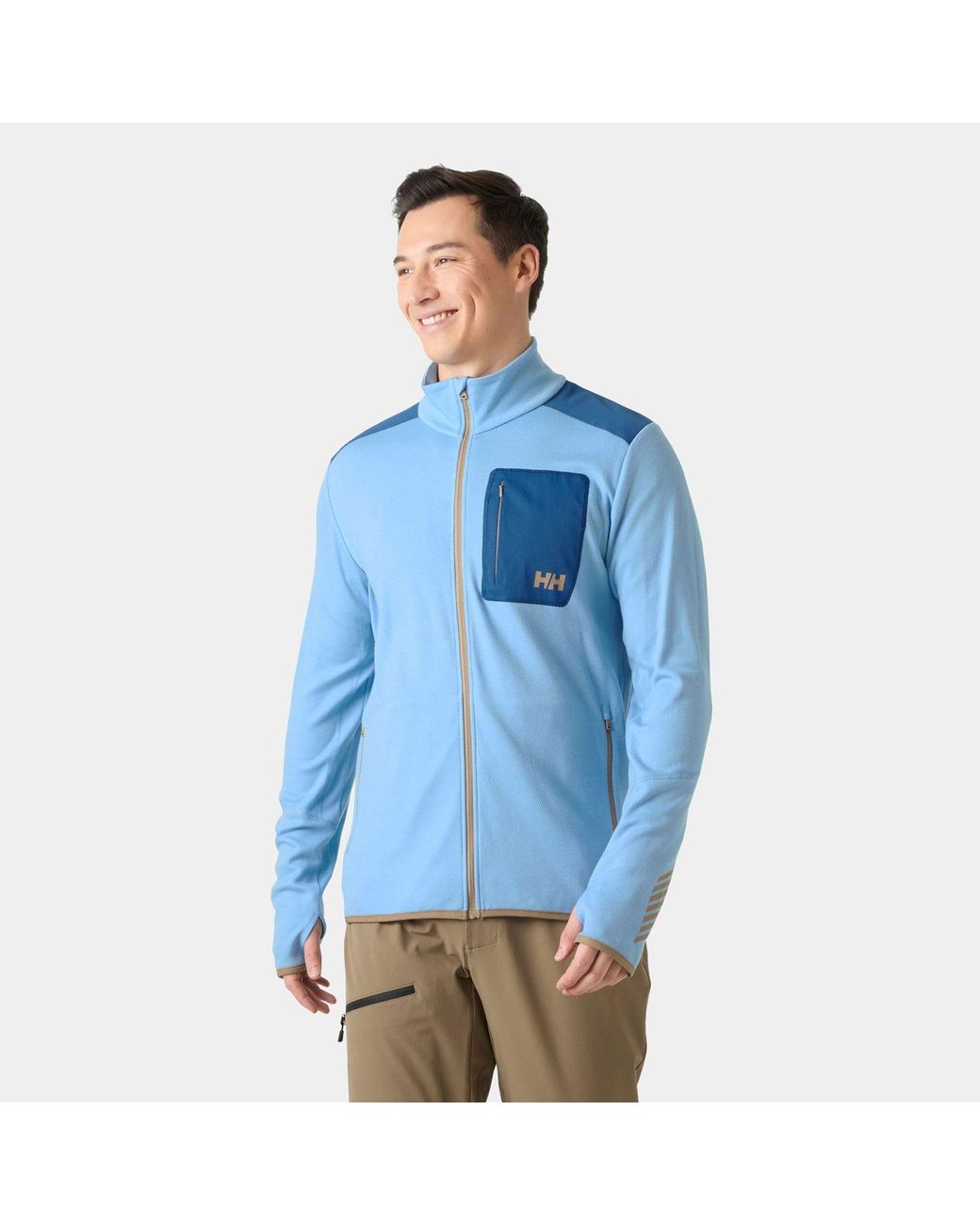 Helly Hansen Blue Lifa Merino Midlayer Full-Zip for men