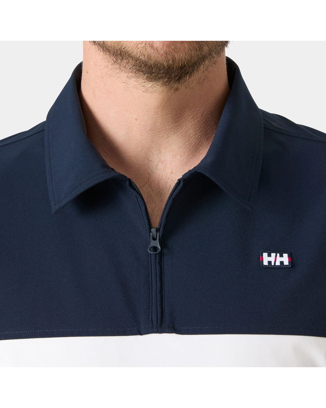 Helly Hansen Blue Levante Quick Dry Half-Zip Short Sleeve for men