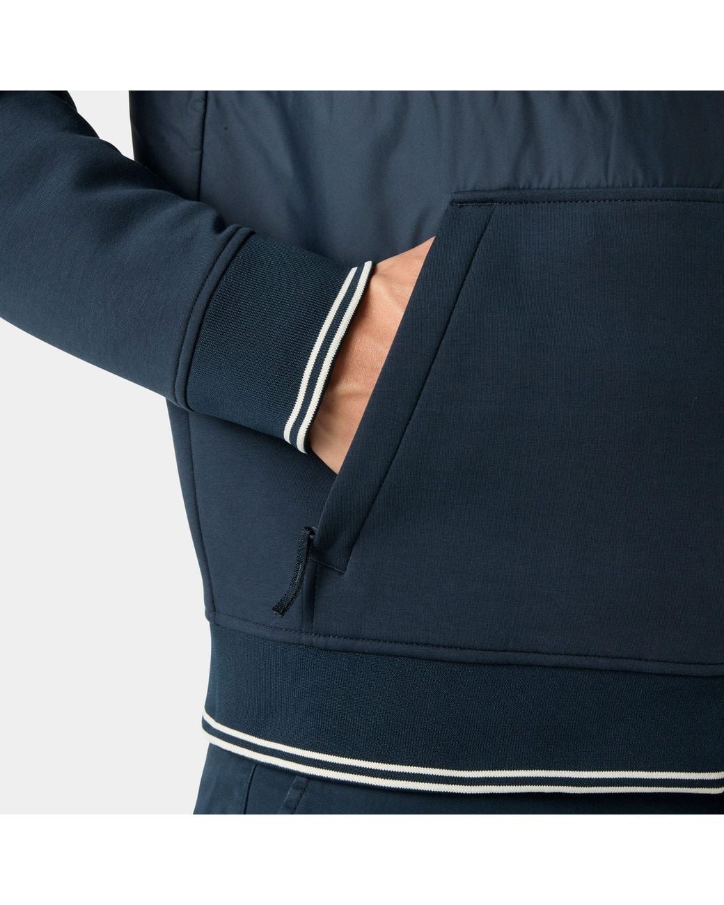 Helly Hansen Blue Koster Hybrid Full-Zip Hoodie for men