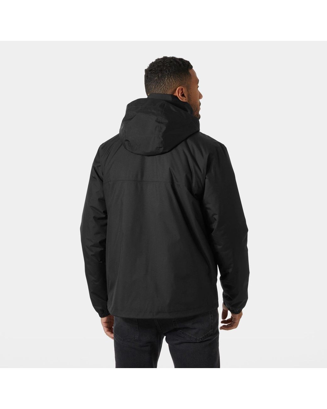 Helly Hansen Black Vancouver Insulated Rain Jacket for men