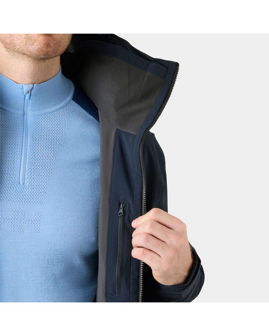 Helly Hansen Blue Alpha Long Insulated Jacket for men