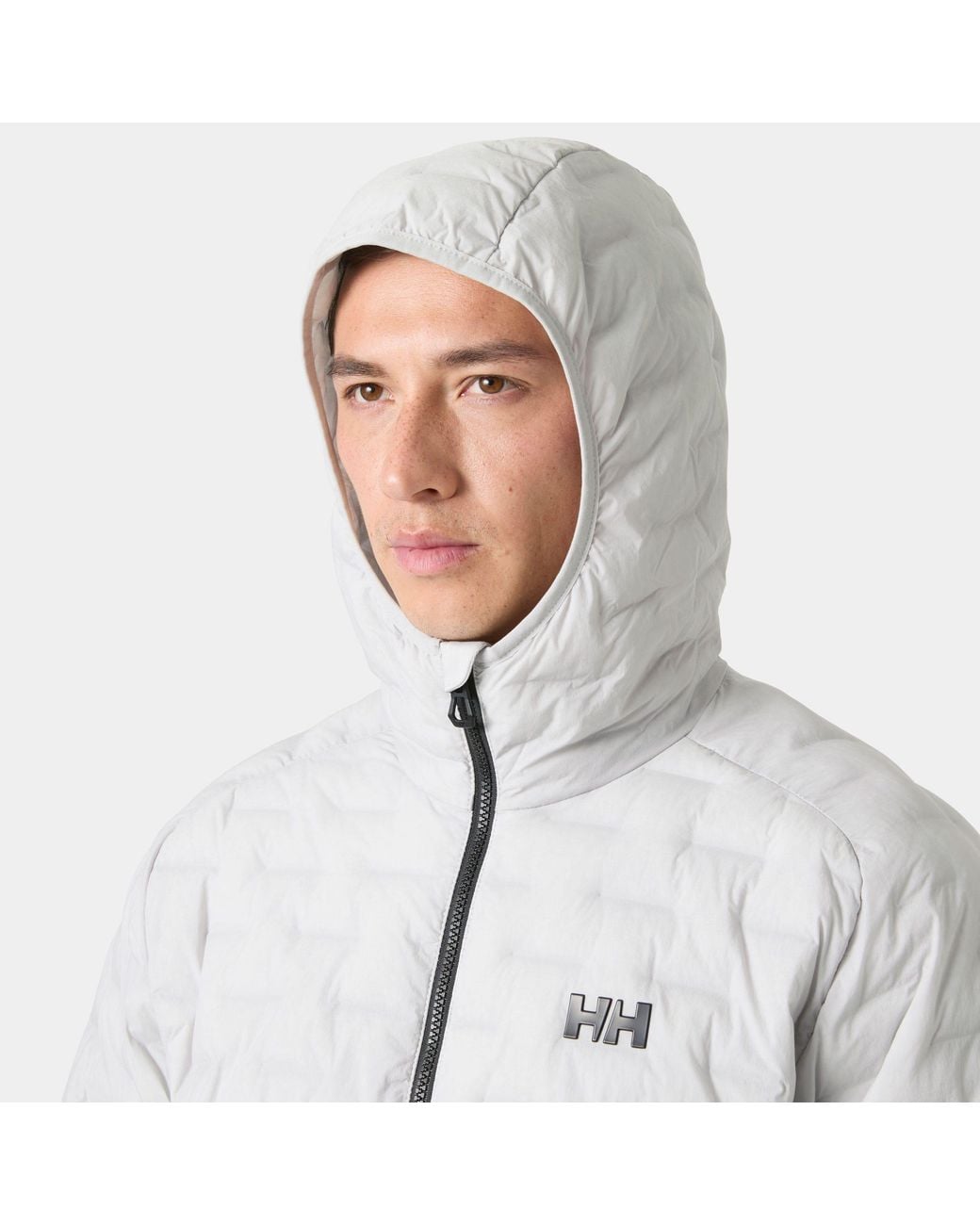 Helly Hansen Gray Hp Hybrid Stretch Hooded Insulator for men