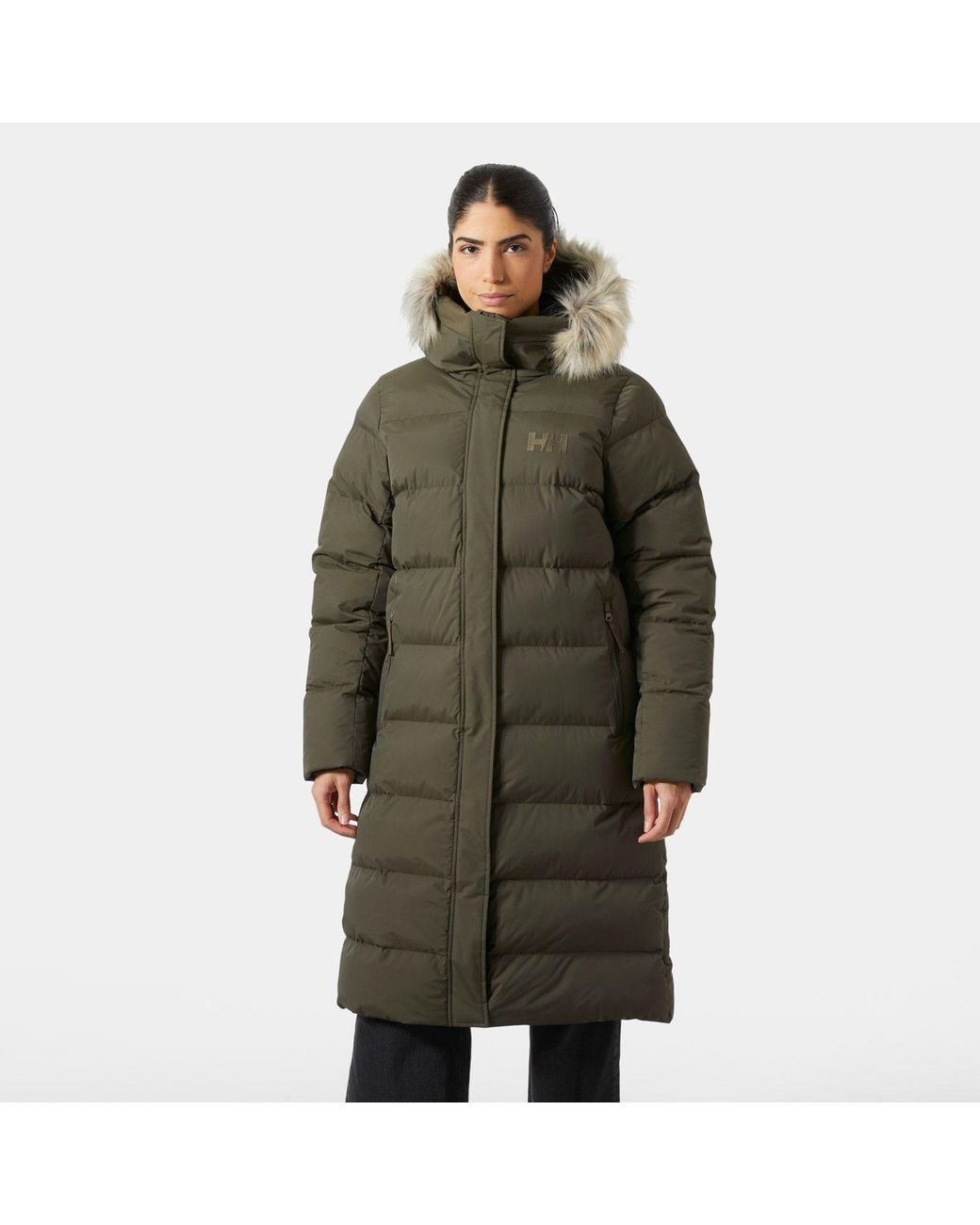 Aria Long Parka Femme Vert Helly Hansen en coloris Green