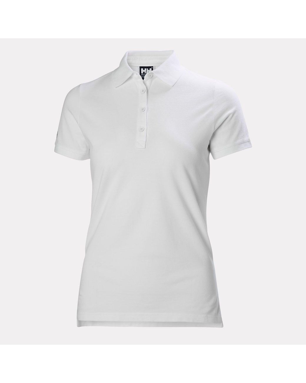 Helly Hansen White Crew Pique 2 Polo